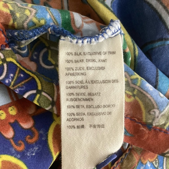 Johnny Was Silk Valeni Top Pockets Sm - Picture 10 of 11